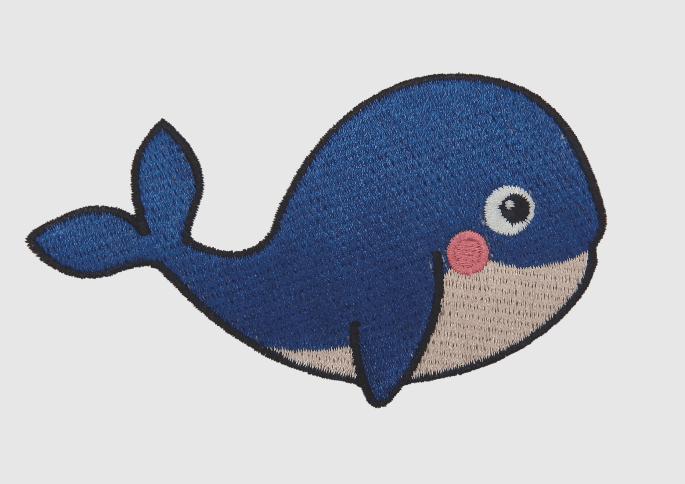 Detailansicht Klettpatch Wal  