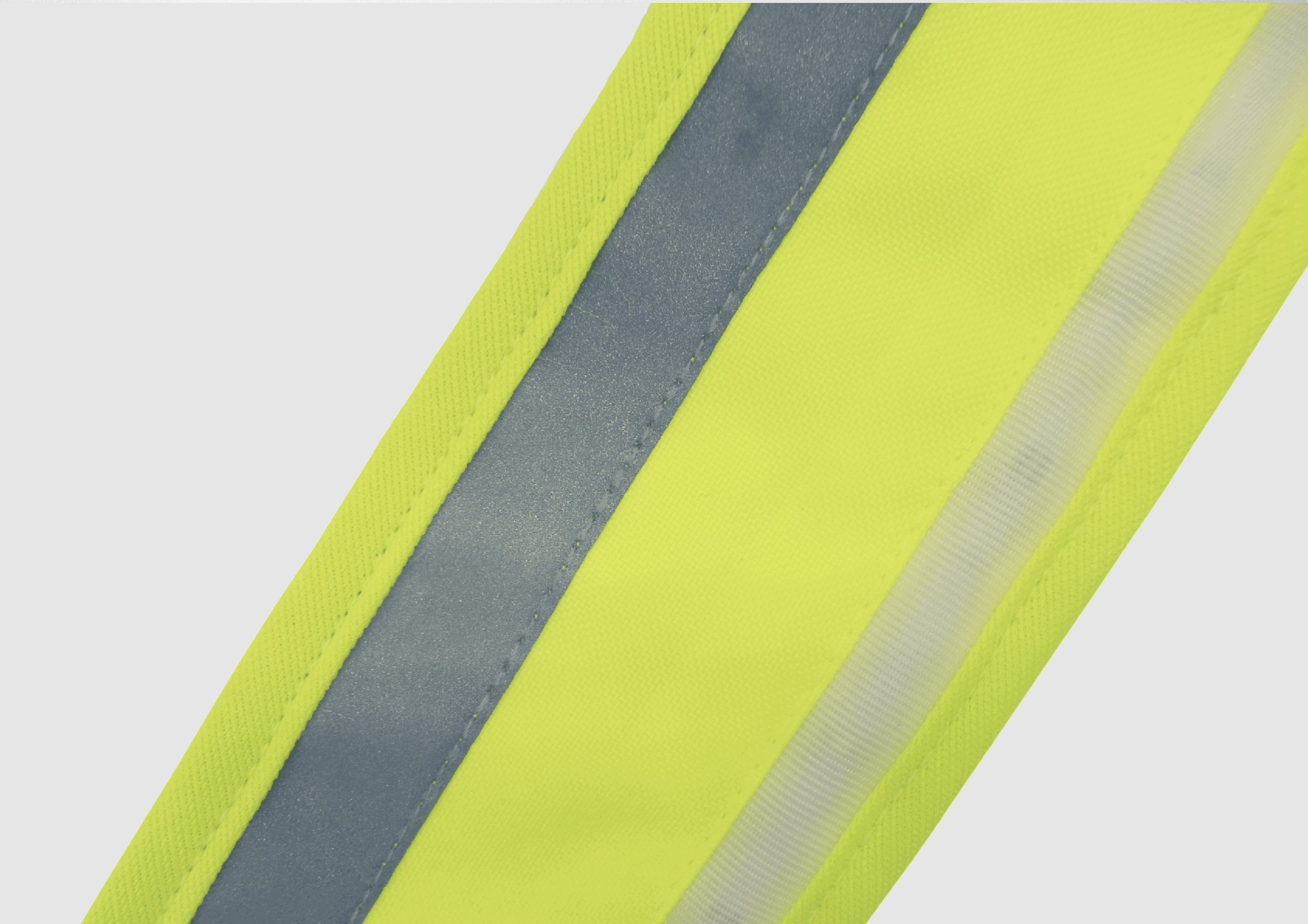 LED Gurt gelb – Reflektorenstreifen Detailansicht